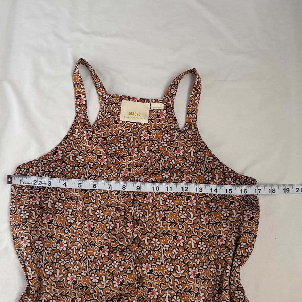Antropologie Maeve Brown and White Patterned Camisole - Picture 4 of 8